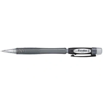 Image of Pentel AX105 Fiesta Set Of 3 Refillable Mechanical Pencil 0.5 mm Transparent Black