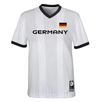 Image of Official 2023 Women&#039;s Football World Cup Adult Team Shirt, Germany, White, Large