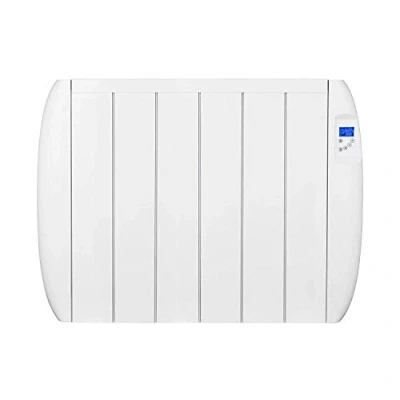 Image of MYLEK Panel Heater Radiator 1500W Electric with Programmable Digital Timer Aluminium Wall Mounted Freestanding Slim White, Bathroom IP24 Splashproof, LOT 20 Eco Design Energy Efficient (1.5KW)
