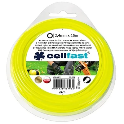 Image of 15M (50 ft) LONGROUND CIRCLE NYLON GARDEN HEDGE HAND GRASS STRIMMER TRIMMER LINE WIRE REFILL ASSORTED SIZES (2.4 mm)