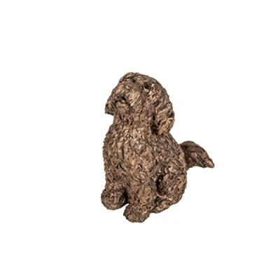 Image of Frith Sculpture Harry Cockapoo &#039;&#039;Dinner Please!&#039;&#039; Cold Cast Bronze AT049