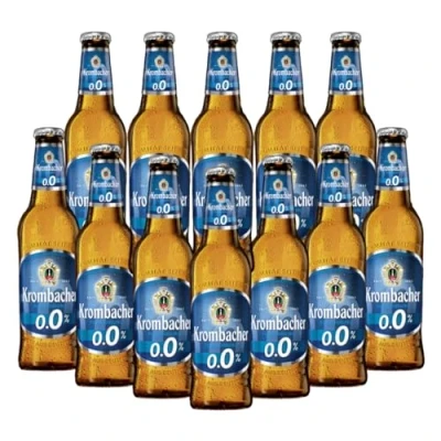 Image of Krombacher Pils Alkoholfrei German Lager 330ml Bottles (12 Pack) 0.0% ABV