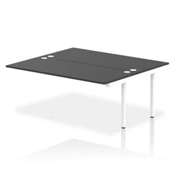 Image of Impulse Bench B2B Ext Kit 1800 White Frame Office Desk Black
