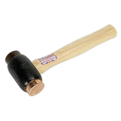 Image of Sealey Premier Copper/Rawhide Faced Hammer 3.5lb Hickory Shaft