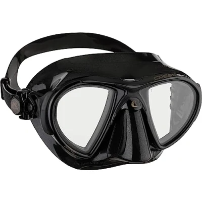 Image of Cressi Nano Compact Low Volume Scuba Freediving Snorkeling Mask (Made in Italy), Black