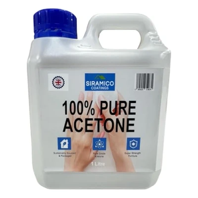 Image of 100% Pure Acetone 1 Litre Nail Polish Remover &amp; Solvent Removes All Types of Polish, Gels, Acrylics, Tips Glues Super Strength Formula