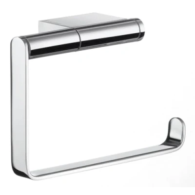 Image of Smedbo &quot;Air&quot; Toilet Roll Holder with Lid, Polished Chrome, Silver