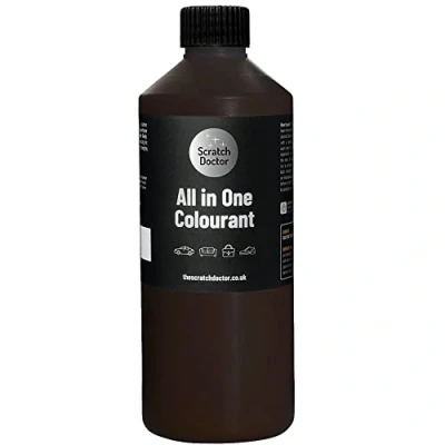 Image of Scratch Doctor All in One Leather Colourant Self Seal Dye Repair Paint for Furniture, Sofas, Car Seats (Chocolate Brown, 250ml)