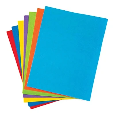 Image of Baker Ross AW369 Rainbow Colours Felt Sheets Value Pack of 15)