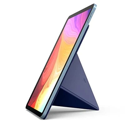 Image of NOVOO Portable Tablet Stand Adjustable Folding Compatible with 10&quot; and Above iPad Pro 10.2&quot;/11&quot;/12.9&quot;, MatePad 10.1&quot;/11&quot;, Galaxy Tab Surface Go Blue