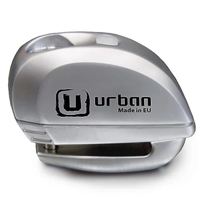 Image of URBAN UR22 Disc Lock With or Without Alarm 120db, ON Button, Warning LED, Waterproof Module, Long Lasting Battery, Universal Anti Theft Wheel Special for Scooters, Motorcycle, Bicycle, E Scooters