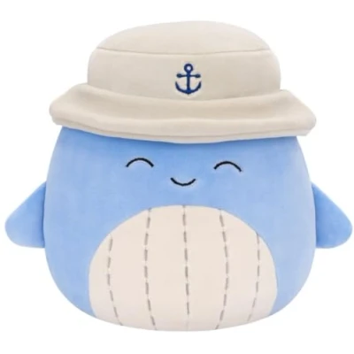 Image of Squishmallows 19 cm Samir the Whale in Bucket Hat Plush
