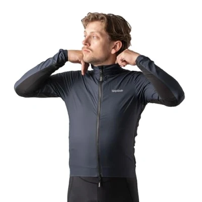 Image of GripGrab PACR Windproof Lightweight Cycling Jacket Men Packable Road MTB Gravel Bike Windbreaker Foldable Windjacket 2 Way Zip