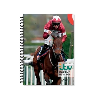Image of Letts of London ITV Racing A5 week to view diary 2025