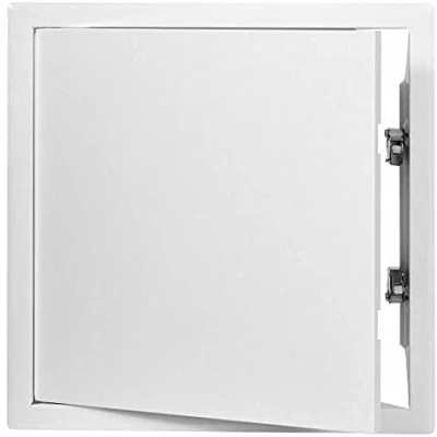 Image of White Metal Access Panel 400mm x with Concealed Latch Inspection Door Flap