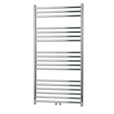 Image of Greened House Boston Stainless Steel Towel Warmer with Centre Valve position (500mm wide x 1200mm high)