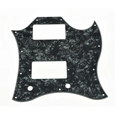 Image of KAISH American Standard SG Full Face Pickguard Guitar Pick Guard for Special Made in USA Black Pearl