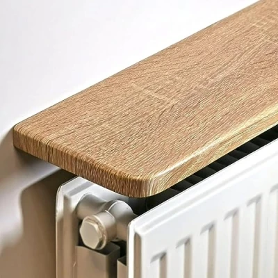 Image of Light Oak Laminated Radiator Shelf 90x15x1.8cm (36&quot;x6&quot;x3/4&quot;)