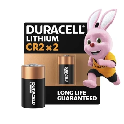 Image of DURACELL CR2 (2 Pack) high power lithium battery 3V (CR15H270) Long life guaranteed For use In Alarm System Motion Detectors, Digital Thermometer, LED lights, Electronics 10 Years Storage