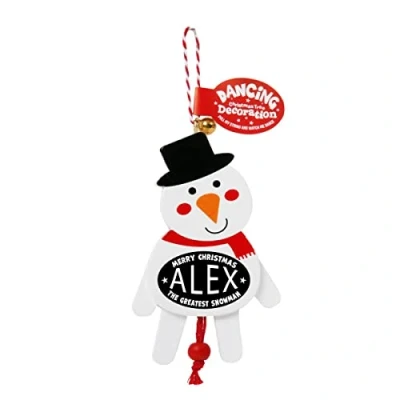 Image of History &amp; Heraldry Personalised Dancing Christmas tree Decorations (Alex)