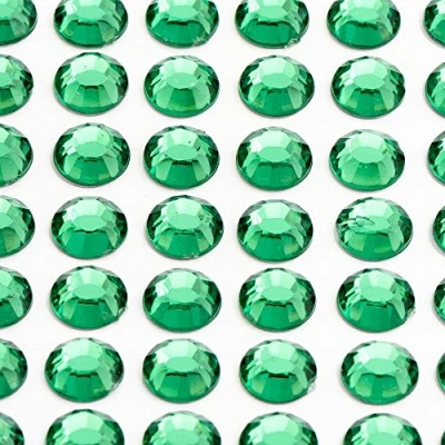 Image of Italian Options 3mm Emerald Diamante Rhinestone Gem Crystal Stickers (176 pcs)