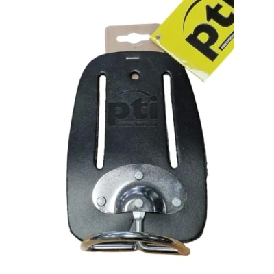 Image of PTI Hammer Holder Tool Belt, Swivel Holster, Loop Fit Up to 3&quot; Holstery, Compatible with Claw Hammer, Hatchet and Mallet, Used By Carpenters, Builders, Scaffolding, Electricians