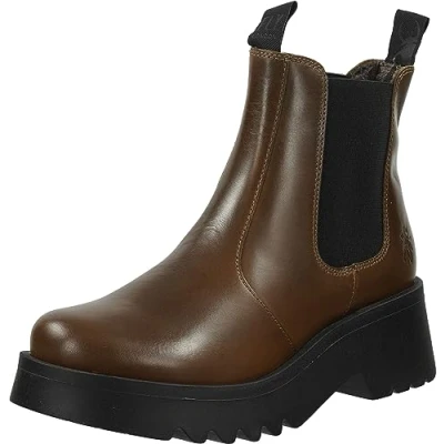 Image of Medi789Fly Rug Leather Women&#039;s Chelsea Boots