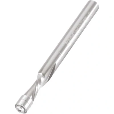 Image of Trend Professional Aluminium Guided Spiral Downcut Router Cutter, 1/4 Inch Shank, 6.3mm Cut Diameter &amp; 12.7mm Length, Solid Carbide, S64/30LHX1/4STC