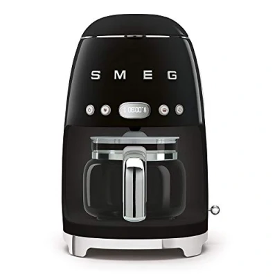 Image of Smeg DCF02BLUK Drip Filter Coffee Machine 50s Style Black