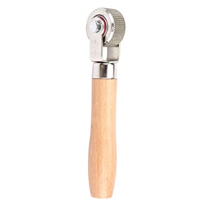 Image of Wheel Roller Puncture Tool Tire Bearing Roller,Car Wooden Handle Patch Repair Stitcher Ball Tool(Middle)