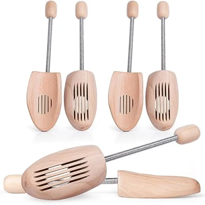 Image of SULPO 3 Pairs shoe Tree wooden Trees boot Stretchers stretcher shaper shape holder moisture absorption