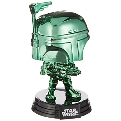 Image of POP Funko Disney: Star Wars Boba Fett (Green Chrome) Summer Convention, Amazon Exclusive