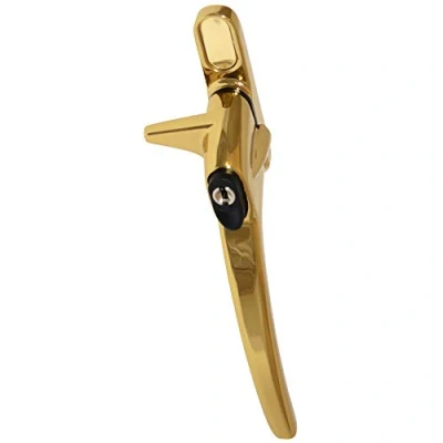 Image of ERA Charisma Inline Cockspur Locking Espag Handle 21mm RH Polished Gold