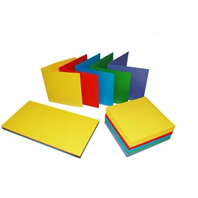 Image of Craft UK 2349 5X5 Card and Envelope Pack of 50 Mixed Bright