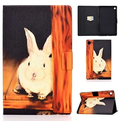Image of Case for Huawei MatePad T10S T10 2020 tablet Lightweight PU Leather Cute Anti Slip Stand Flip Wallet Cover with Card Holder T 10S/T 10 (Bugs Bunny)