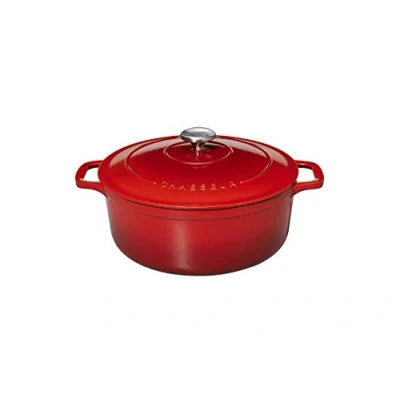 Image of Chasseur 11832458 Round Casserole, Chilli Red, 24 cm, 3.8 Litre