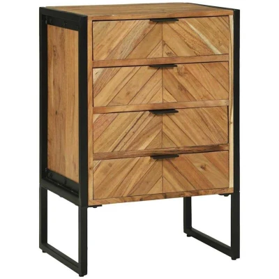 Image of vidaXL Highboard 50x35x75 cm Solid Wood Acacia