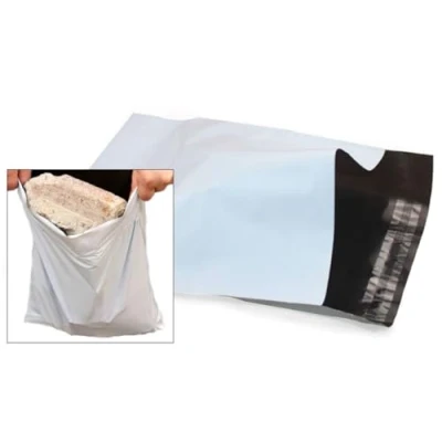 Image of indigo Small &amp; Medium White Plastic Mailing Bags Self Seal Packaging to Large Postage Envelopes Mailers 165mm x 240mm or 250mm 360mm (50, B4 (250 360 mm / 10 14 inches))