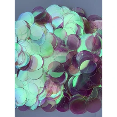 Image of Colourful Metallic Confetti, 1.5cm, 20g