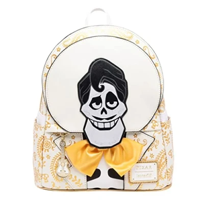 Image of Loungefly Disney Villains Pixar Coco Ernesto Cosplay Women&#039;s Double Strap Shoulder Bag Purse, Multicolor, One Size