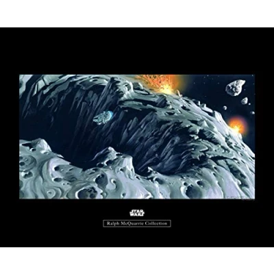 Image of Komar Wall Picture Star Wars Classic RMQ Asteroid Children&#039;s Room Decoration Art Print Without Frame WB128 70x50 Size: 70 x 50 cm (W H)