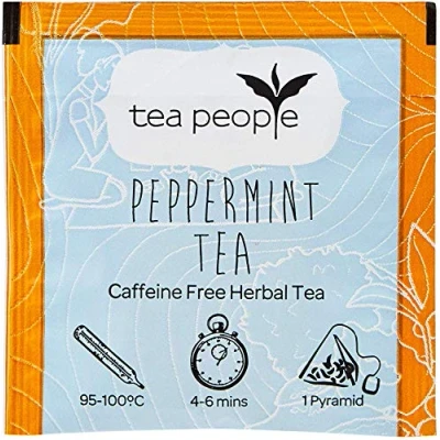 Image of Tea People Peppermint Tea, 400 Individually Wrapped Herbal Pyramids, 1.2 kg