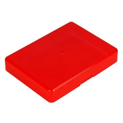 Image of WestonBoxes Plastic Playing Card or Poker Storage Boxes 15mm Deep Also Stores Magic the Gathering Cards (Red, Pack of 8)