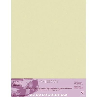 Image of Clairefontaine Ref 96162C Pastelmat Card Sheets (Pack of 5 Sheets) 360gsm 70 x 100cm Sand Colour Specially Formulated For Use With Pastels