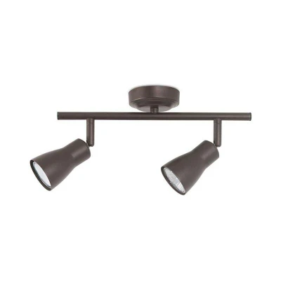 Image of Forlight Lighting Safran Twin Spotlight Brown 2x GU10