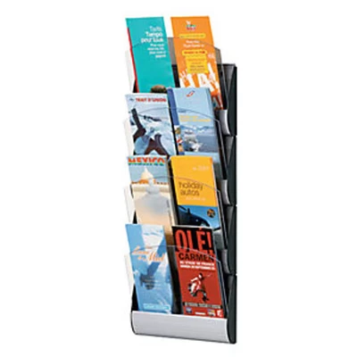 Image of Fast Paper Maxi System Wall Display 4 x A5 or 8 One third A4 Pockets W250xD85xH670mm Ref 4065X4.35