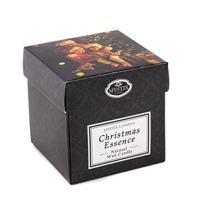 Image of Mystix London Christmas Essence Scented Candle Large 29cl Best Aroma for Home, Kitchen, Living Room and Bathroom Perfect as a Gift Reusable Glass Jar