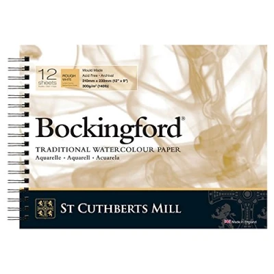 Image of Bockingford 300gsm Spiral Pad 12 x 9 Inches (310 230 mm) Rough