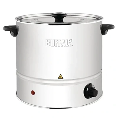 Image of Buffalo Food Steamer Cooking Cookware Pot Kitchen Stainless Steel with Lid
