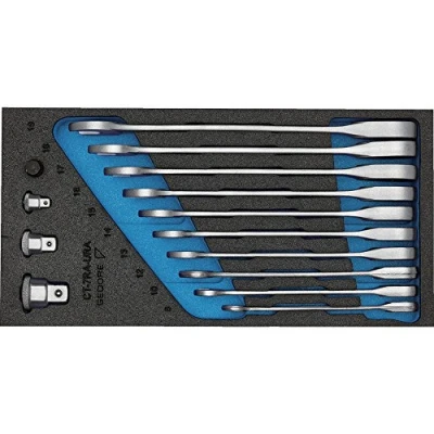 Image of Gedore Spanner Set with Ring Wrenches in 1/3 ct Module, 1500 CT1 7 RA